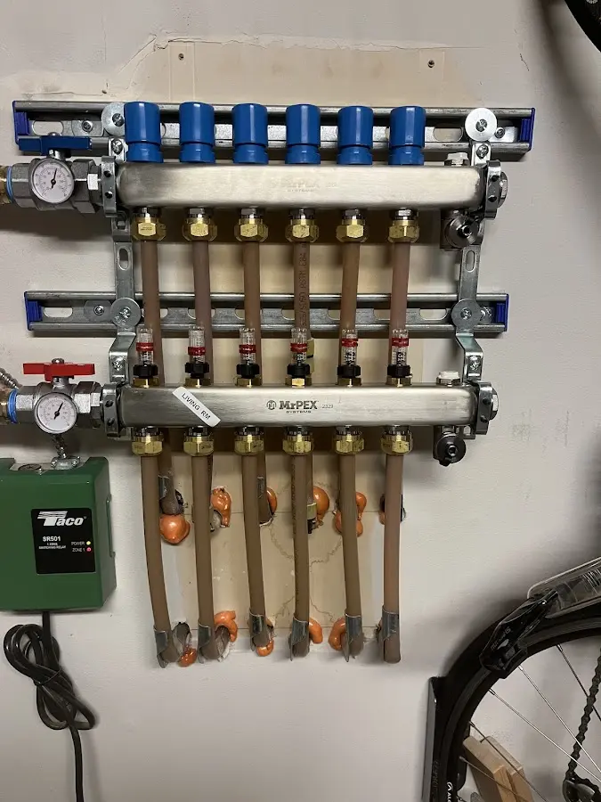 Plumber performing Leak Detection at a residential property in Pilot Point